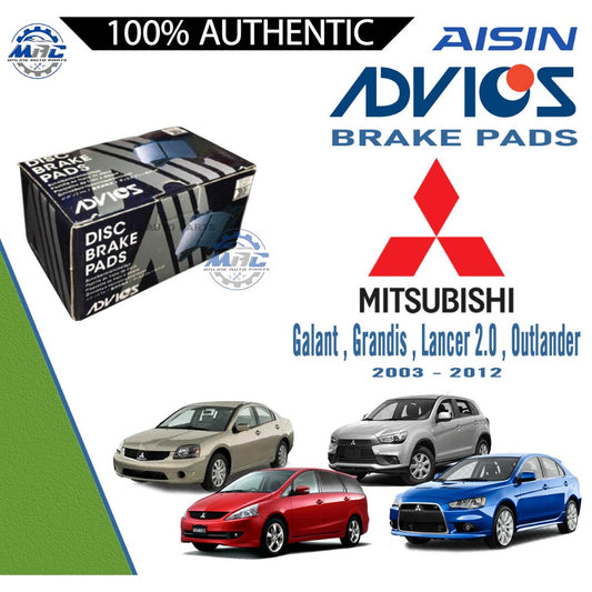 Advics Front Brake Pad T-Series for Mitsubishi L300, Galant 1985 - 2008