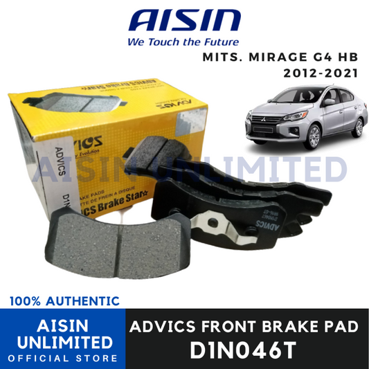 Advics Front Brake Pad T-Series for Toyota Wigo M/T, Mitsubishi Mirage G4 2012 - 2017