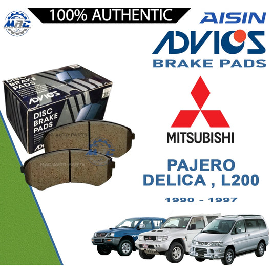 Advics Front Brake Pad Y-Series for Mitsubishi L200 Pickup, Pajero, Delica 1990 - 1997