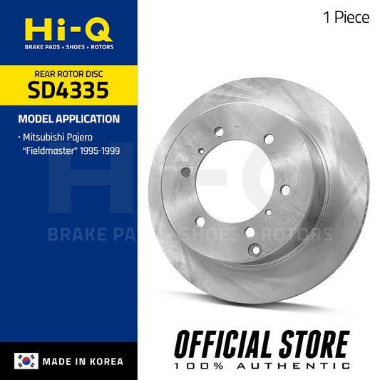 Hi-Q Rear Rotor Disc for Mitsubishi Pajero "Fieldmaster" (SD4335)