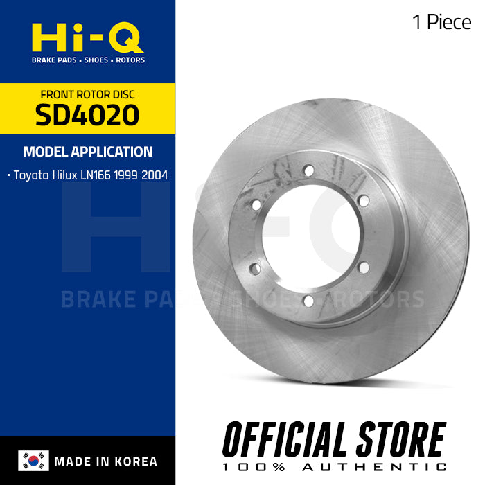 Hi-Q Front Rotor Disc for Toyota Hilux LN166 '99-04 (SD4020)