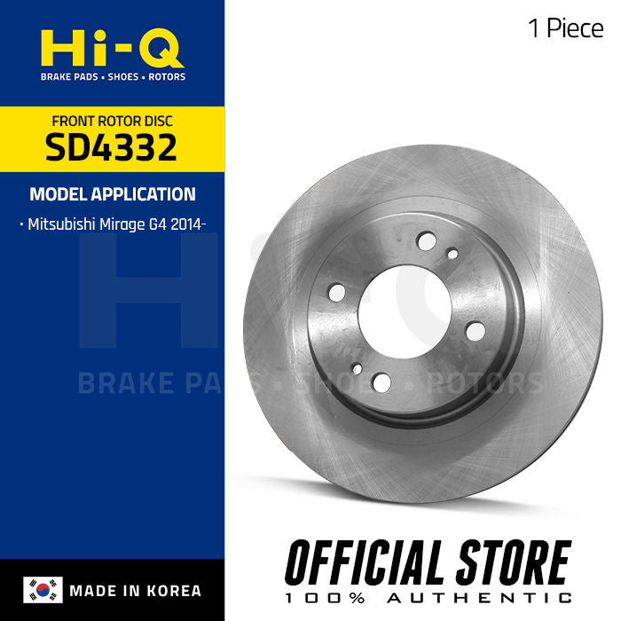 Hi-Q Front Rotor Disc for Mitsubishi Mirage G4 '14- (SD4332)