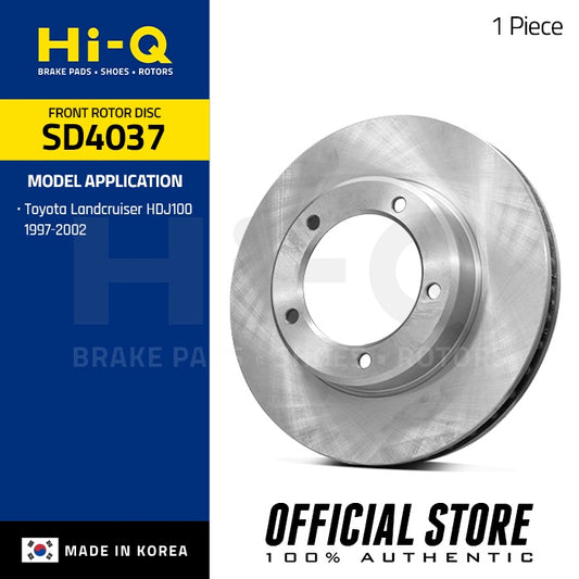 Hi-Q Front Rotor Disc for Toyota Landcruiser HDJ100 (SD4037)