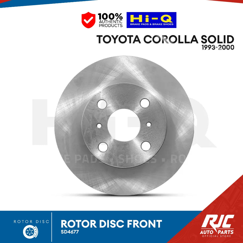 Hi-Q Front Rotor Disc for Toyota Corolla 1.3 89-92, 93-00' (Solid) (SD4677)