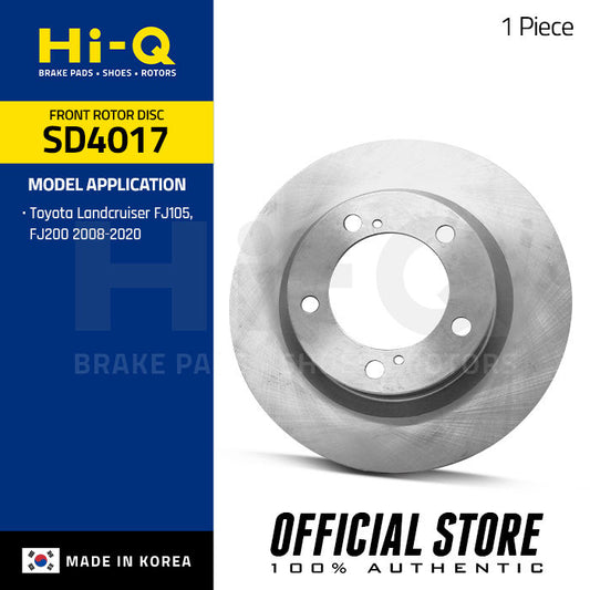 Hi-Q Front Rotor Disc for Toyota Landcruiser FJ105, FJ200 (SD4017)