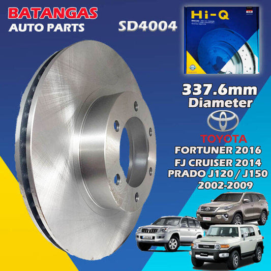 Hi-Q Front Rotor Disc for Toyota Landcruiser J60 (SD4043)