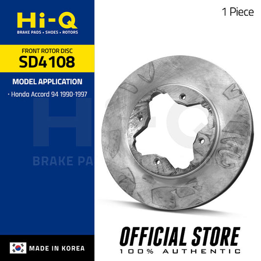 Hi-Q Front Rotor Disc for Honda Accord 94 '90-97 (SD4108)