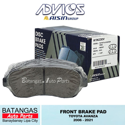 Advics Front Brake Pad T-Series for Toyota Avanza, Suzuki APV 2006 - 2015