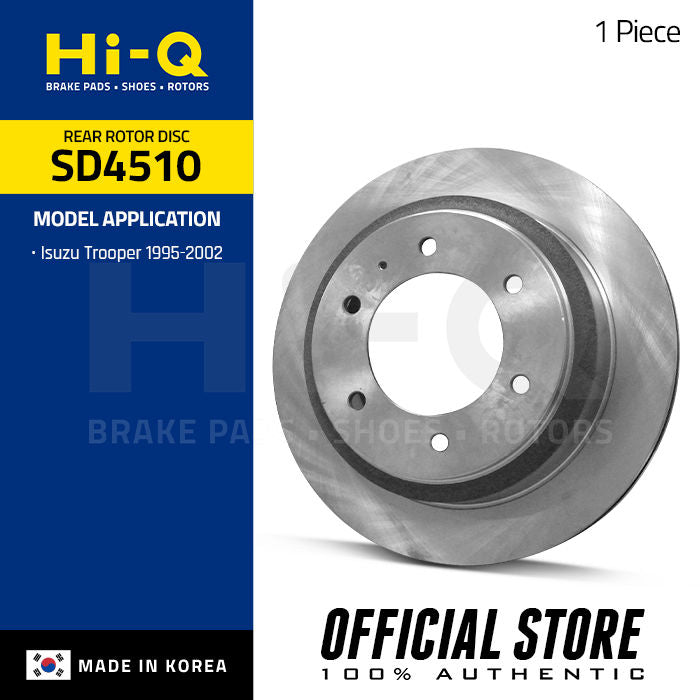 Hi-Q Rear Rotor Disc for Isuzu Trooper '95-02 (SD4510)