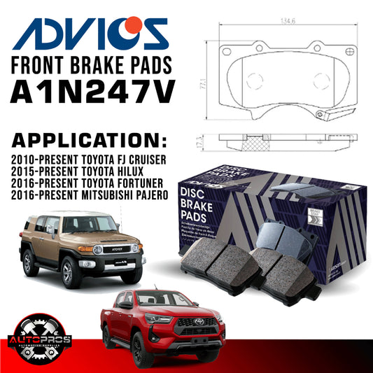 Advics Front Brake Pad T-Series for Toyota Land Cruiser 200 2008 - 2013