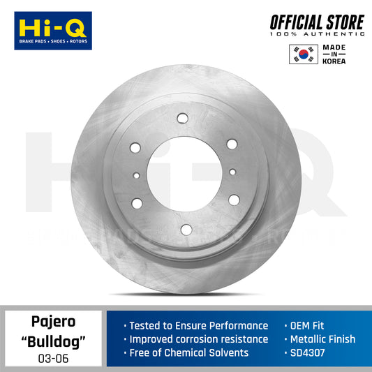 Hi-Q Rear Rotor Disc for Mitsubishi Pajero "Bulldog" (SD4307)