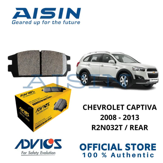Advics Rear Brake Pad T-Series for Chevrolet Captiva 2008 - 2013