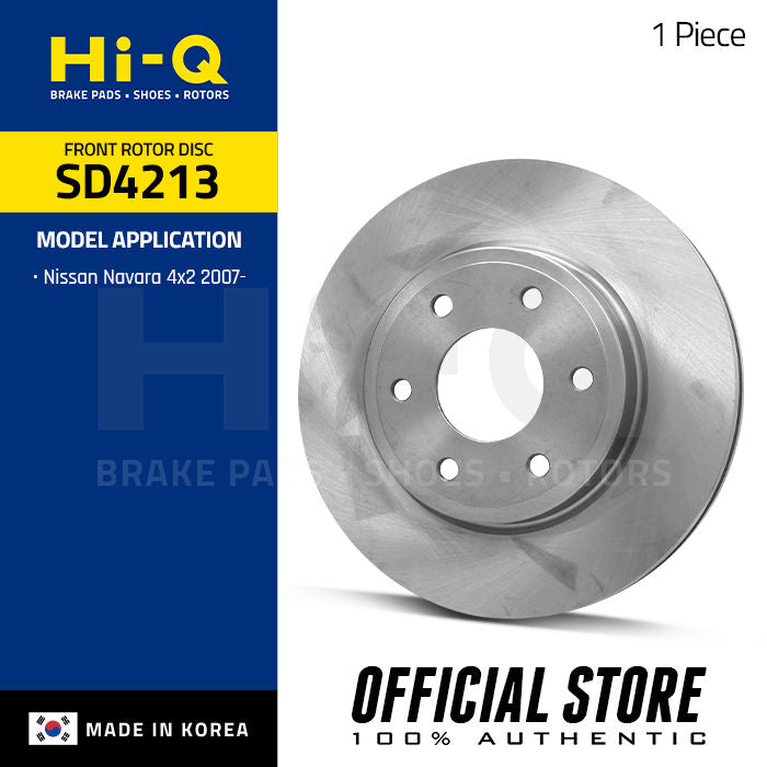 Hi-Q Front Rotor Disc for Nissan Navara 4x2 '07- (SD4213)