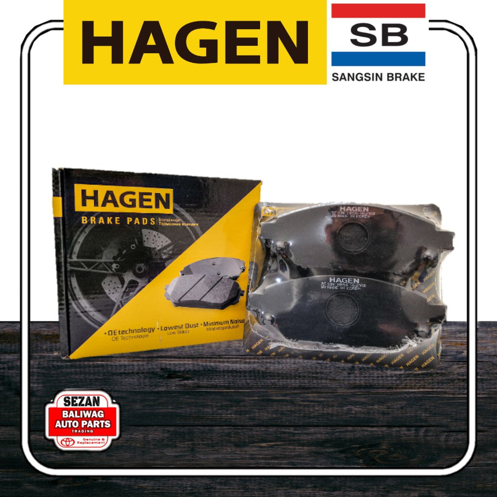 Hagen Front Brake Pad GP4243 for Toyota Hi-lux Revo 4x2 '16-up, Innova G Variant
