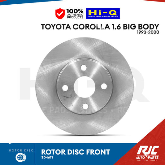 Hi-Q Front Rotor Disc for Toyota Corolla "Big Body" 93-00' (SD4671)